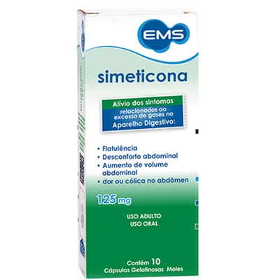 Simeticona 125mg 10 Comprimidos EMS Genérico