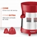 Espremedor de Frutas Mondial E-24 Bivolt Turbo 250W Vermelho Inox