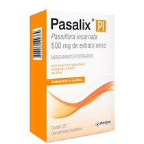 Pasalix Pi 500mg 20 Comprimidos Passiflora Incarnata Marjan