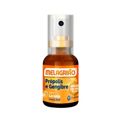 Melagrião Spray Com Própolis E Gengibre Sabor Laranja 30mL