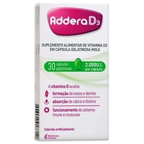 Addera D3 2.000UI 30 Cápsulas Gel