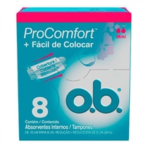 Absorvente Interno O.B. Confort Mini 8 Unidades