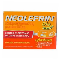 Neolefrin Dia 800+20mg 10+10 Comprimidos Neo Química