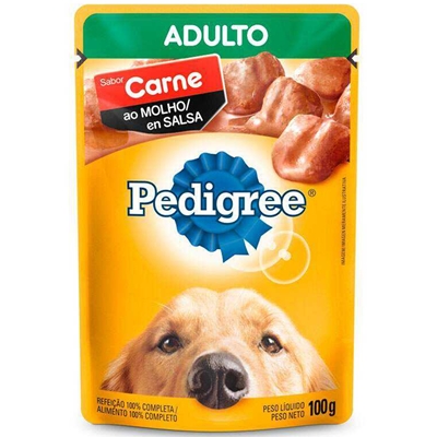 Sachê Pedigree Cães Adulto Carne 100g (MP)