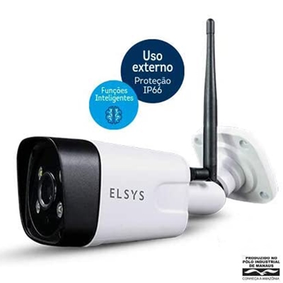 Câmera de Segurança Elsys Externa com Inteligência de Vídeo Full HD ESC-WB3F