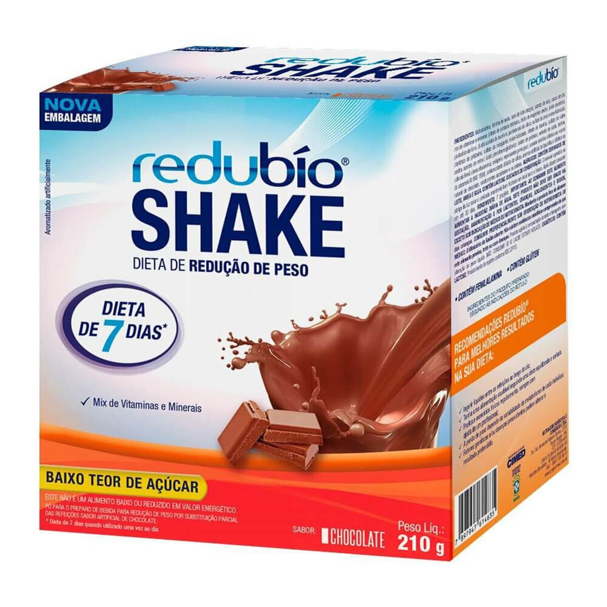 Redubío Shake Sabor Chocolate 210g | Bemol Farma