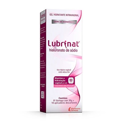 Gel Hidratante Intravaginal Lubrinat 30g + 10 Aplicadores