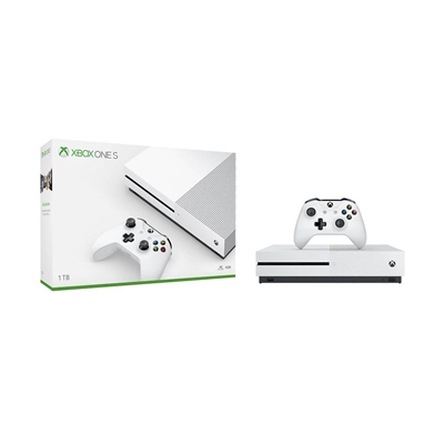 Console Microsoft Xbox One S 1TB Branco + 2 Controles sem fio 234