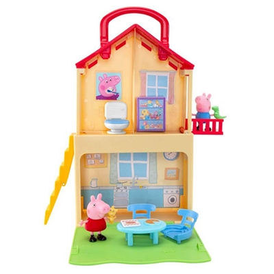 Brinquedo Casa Peppa Pig Quarto Sala Cozinha Banheiro Movéis