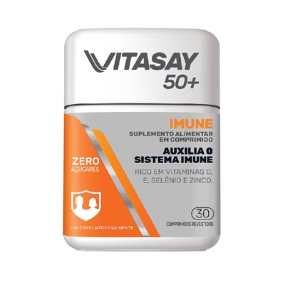 Vitasay 50+ Imune Suplemento Alimentar 30 Comprimidos