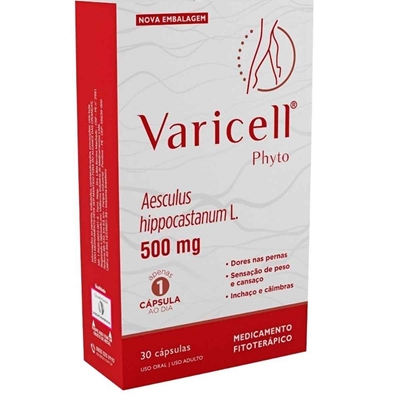 Varicell Phyto 500mg Aesculus Hippocastanum 30 Cápsulas