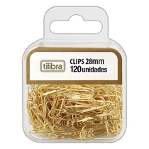 Clips Tilibra Dourado 178179