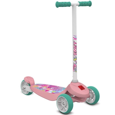 Patinete Bandeirante Skatenet Kid Flower 1501 Rosa