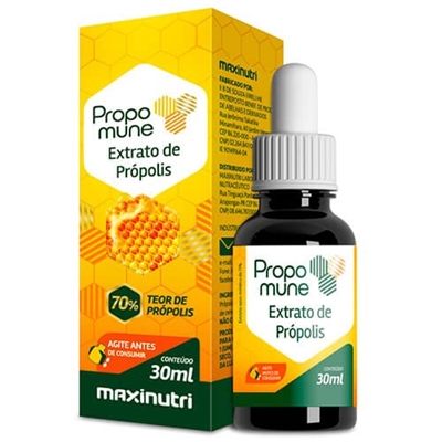 Extrato de Própolis 70% Propomune  Gotas Maxnutri 30ml