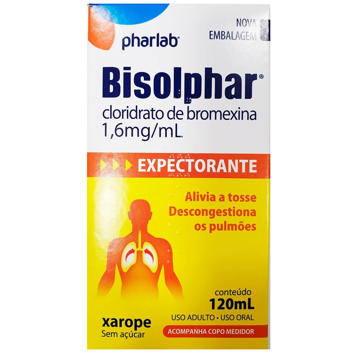 Cloridrato de Bromexina Xarope Pediátrico 120mL + Copo-medida