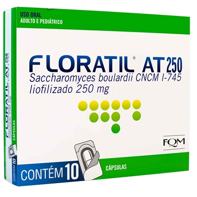 Floratil AT 250mg  10 Cápsulas  Natulab