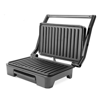 Grill Mallory Asteria Compact 900W 127V  Preto e Inox