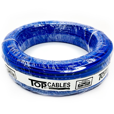 Cabo Elétrico Top Cables 6mm Peça Com 100 Metros Azul
