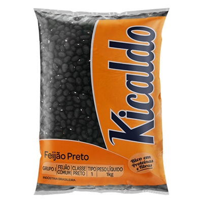 Feijão Preto Kicaldo 1kg