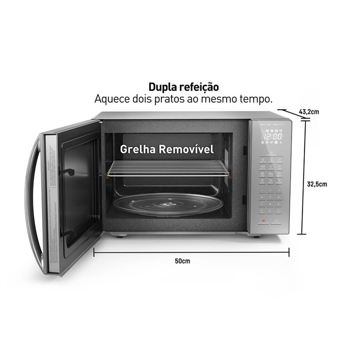 Micro-ondas Air Fryer Panasonic 30L 4 em 1 Preto NN-CD89NBRUN - Micro-ondas  - Magazine Luiza