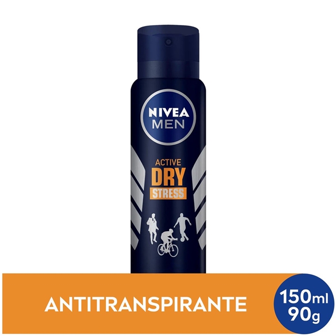 Desodorante Aerosol Nivea Men Active Dry Stress Protect 150ml