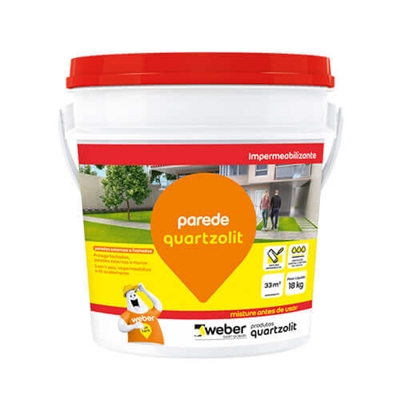 Impermeabilizante Para Parede Quartzolit Balde 18kg Branco (MP)