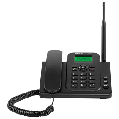 Telefone Rural Intelbras CFW 9041 com Fio 4G, Wi-Fi - Preto