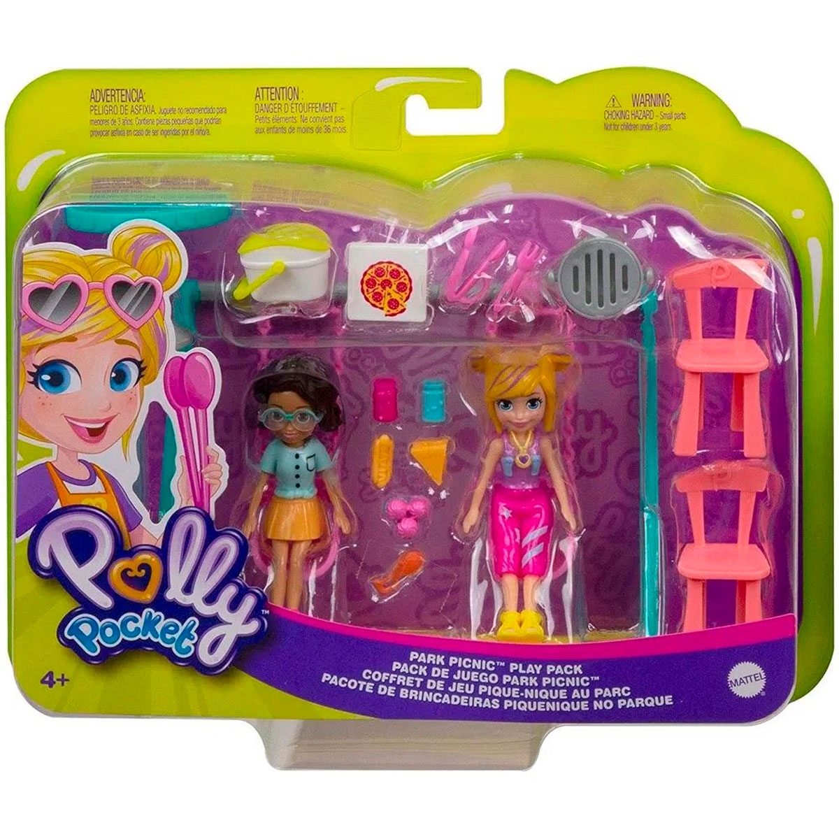 Polly pocket Jogo De Casa E Parque Com Bolsa Colorido