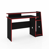 Mesa Gamer Movelbento Evolution Preto e Vermelho MSM448