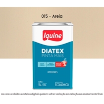 Tinta Acrilica Iquine Economica Fosco-Aveludado 16L Diatex Pinta Mais 015 Areia (MP)