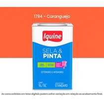 Tinta Acrilica Iquine Standard Fosco 16L Sela & Pinta 1794 Caranguejo (MP)