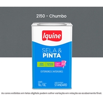Tinta Acrilica Iquine Standard Fosco 16L Sela & Pinta 2150 Chumbo (MP)