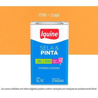 Tinta Acrilica Iquine Standard Fosco 16L Sela & Pinta 1730 Cajá (MP)