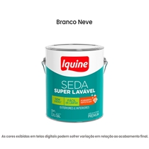 Tinta Acrilica Iquine Premium Acetinado 3,6L Seda Super Lavavel Branco Neve (MP)