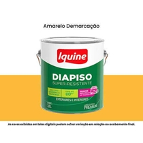 Tinta Acrílica Piso Iquine Premium Fosco 3,6L Diapiso Amarelo Demarcação (MP)