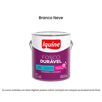 Tinta Acrilica Iquine Premium Fosco-Aveludado 3,6L Fosco Duravel Branco Neve (MP)