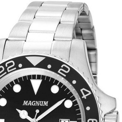 Relógio, Analógico, Magnum, MA32934T, masculino, Prateado