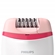 Depilador Elétrico Philips Satinelle Removedor De Pelos Compacto, Com 2 Velocidades, Uso Com Fio, Com Capa Para Área Sensível, Bivolt, Uso A Seco, Branco Com Rosa