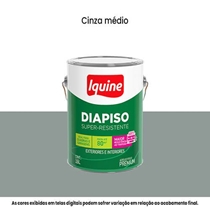 Tinta Acrilica Piso Iquine Premium Fosco 3,6L Diapiso Cinza Médio (MP)