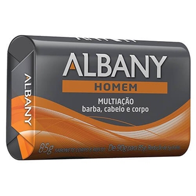 Sabonete Albany Homem Multiação Barba Cabelo e Corpo 85g