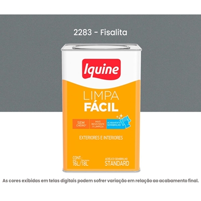 Tinta Acrilica Iquine Standard Semibrilho 16L Limpa Fácil 2283 Fisalita (MP)