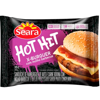 Sanduíche Hot Hit Com Molho Barbecue Seara 145g