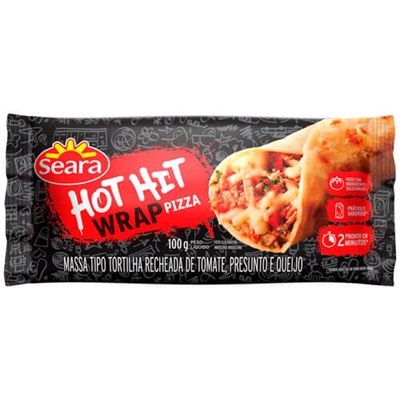 Tortilha Hot Hit Wrap Pizza Seara 100g