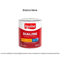 Tinta Esmalte A Base D'água Premium Alto Brilho 900ml Dialine Topa Tudo Branco Neve