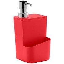 Dispenser Para Detergente Ou E Esponja Trium 650ml Vermelho DT500