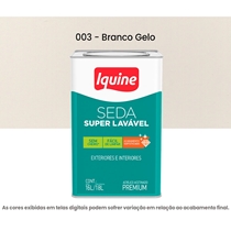 Tinta Acrilica Iquine Premium Acetinado 16L Seda Super Lavavel 003 Branco Gelo (MP)