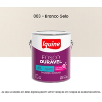 Tinta Acrilica Iquine Premium Fosco-Aveludado 3,2L Fosco Duravel 003 Branco Gelo (MP)