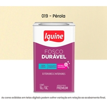 Tinta Acrilica Iquine Premium Fosco-Aveludado 16L Fosco Duravel 019 Pérola (MP)