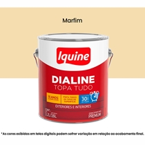 Tinta Esmalte Iquine A Base Dagua Premium Alto Brilho 3,2L Dialine Topa Tudo 020 Marfim (MP)