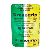 Drenogrip 500mg + 30mg + 2mg Blíster com 6 comprimidos